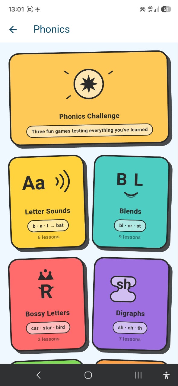 Phonics course with Letter Sounds, Blends, Bossy Letters and Digraphs